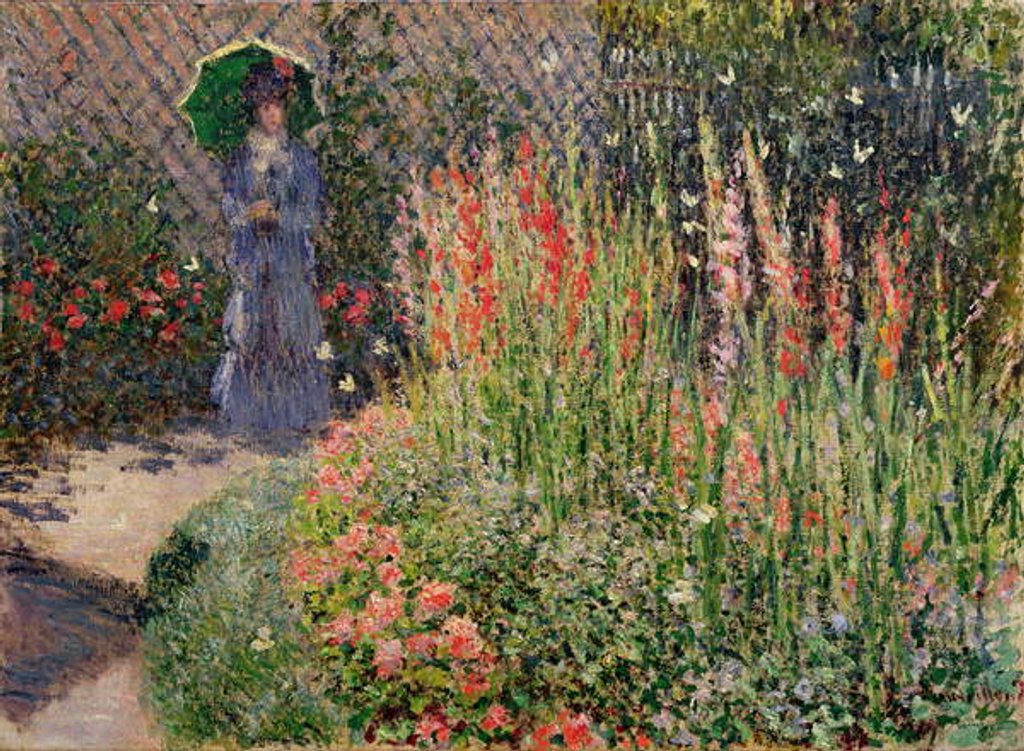 Detail of Rounded Flower Bed, 1876 by Claude Monet