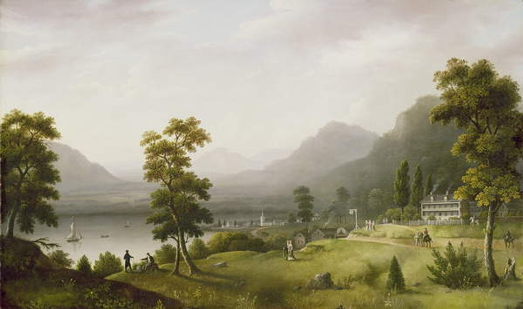Detail of Carter's Tavern at the Head of Lake George, 1817-18 by Francis Guy