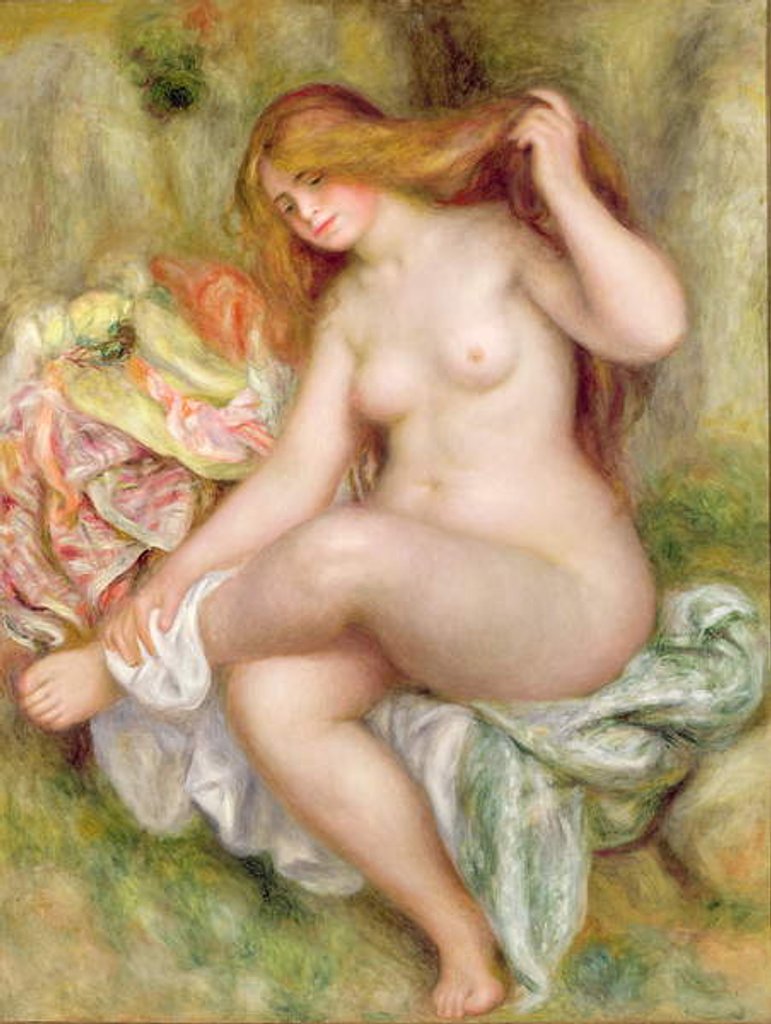 Detail of Seated Bather, 1903-06 by Pierre Auguste Renoir
