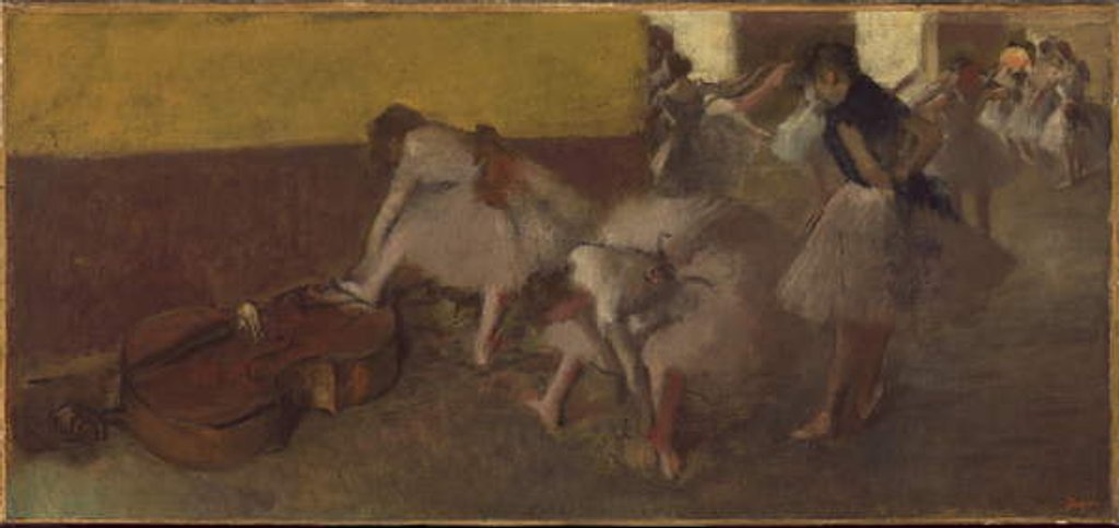 Detail of Dancers in the Green Room, c.1879 by Edgar Degas