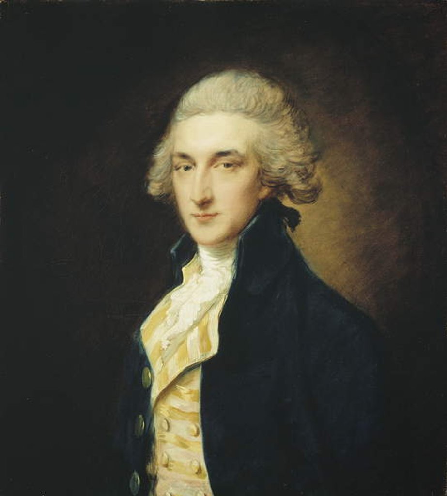 Detail of Sir John Edward Swinburne, 1785 by Thomas Gainsborough
