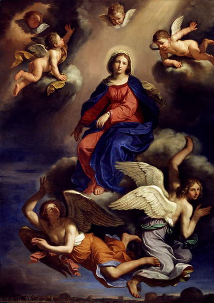 Detail of Assumption of the Virgin, 1650 by Guercino