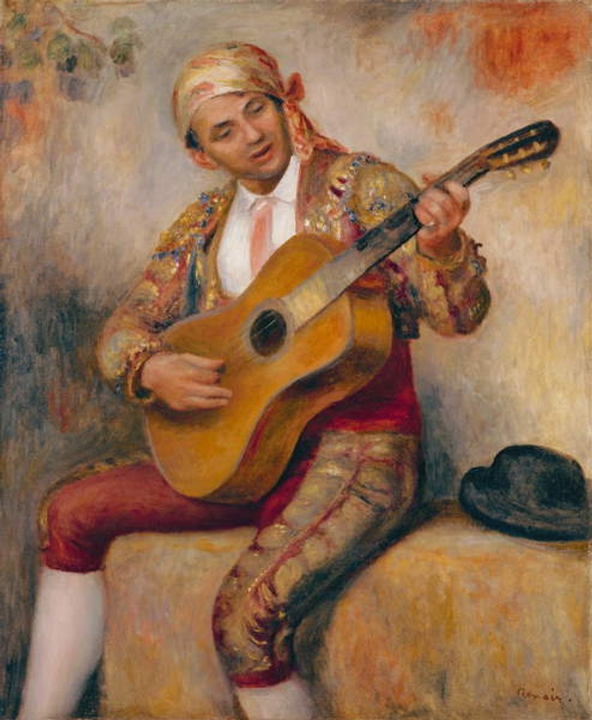 Detail of The Spanish Guitarist, 1894 by Pierre Auguste Renoir