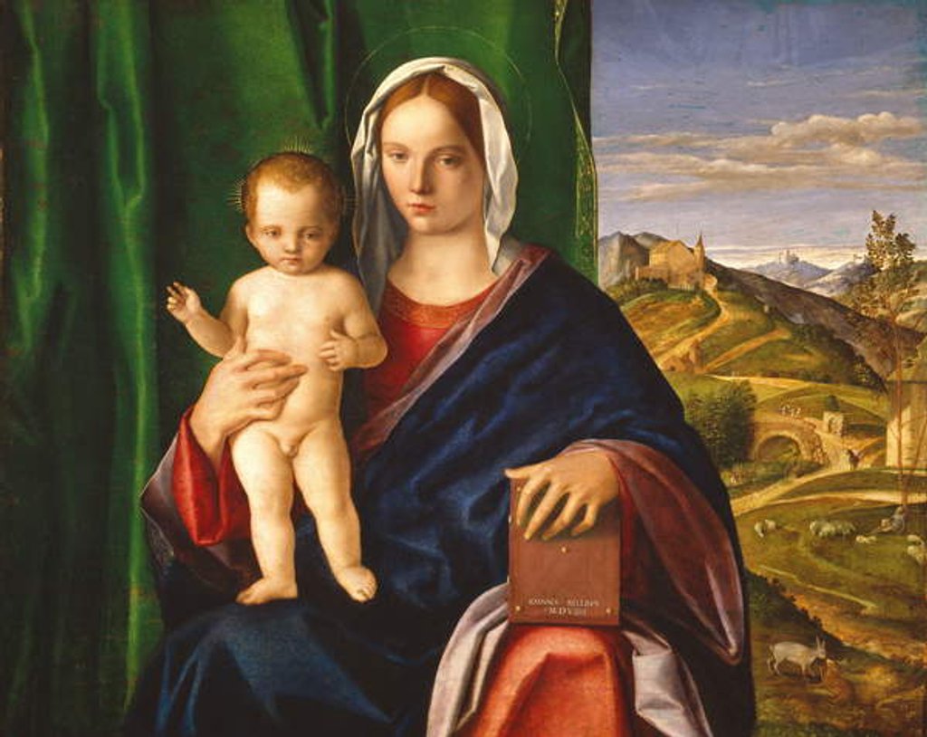 Detail of Madonna and Child, 1509 by Giovanni Bellini