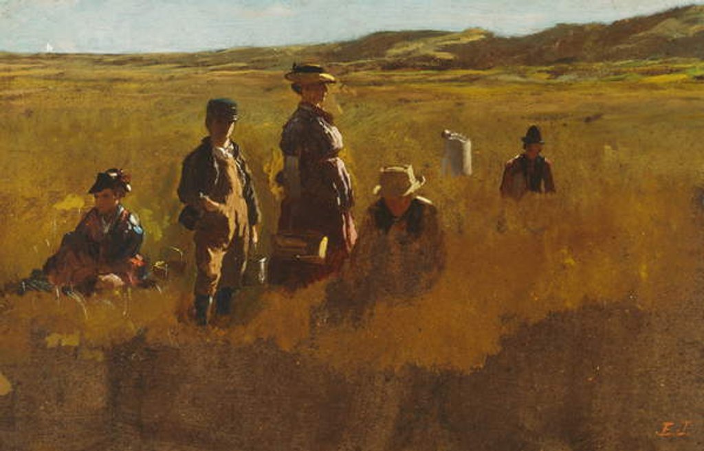 Detail of In the Fields, c.1878-80 by Eastman Johnson