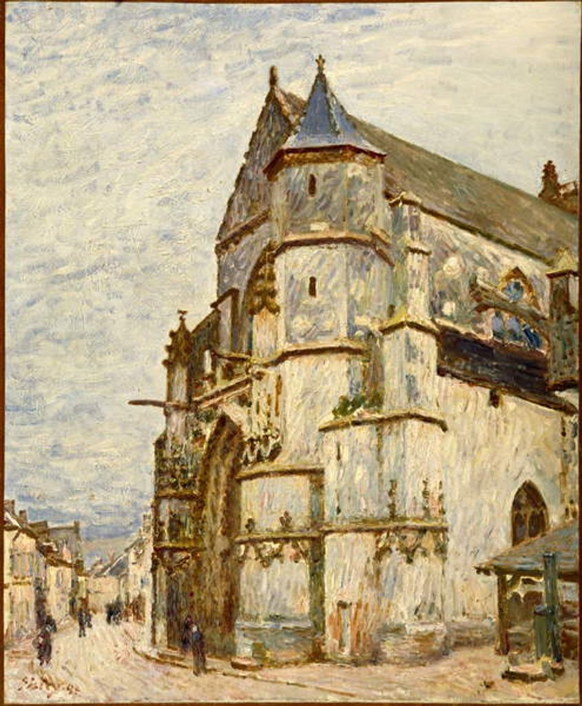 Detail of Church at Moret after the Rain, 1894 by Alfred Sisley