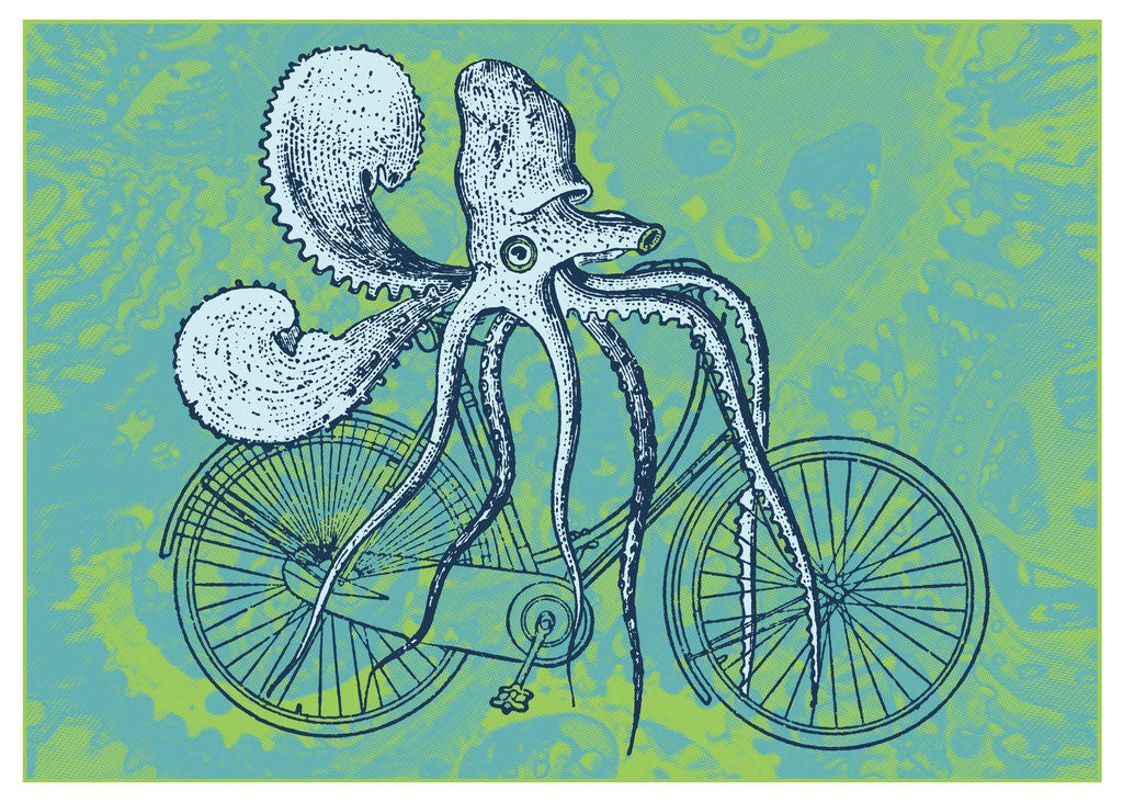 Detail of Squid Cycle by Nate Duval