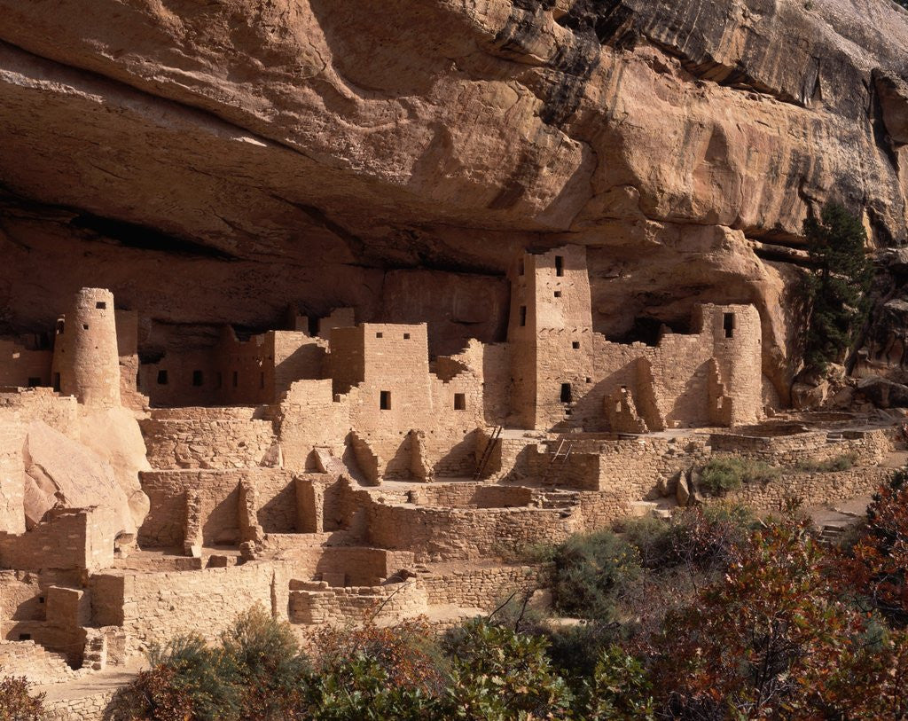 Detail of Anasazi Village in the Mesa Verde National Park by Anonymous