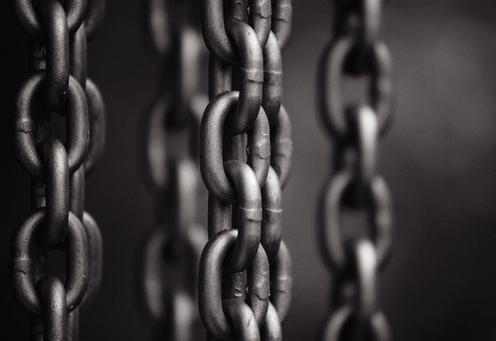 Detail of Close Up of Chain Links by Corbis