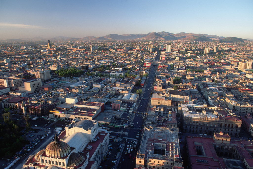 Detail of Aerial View of Mexico City by Corbis
