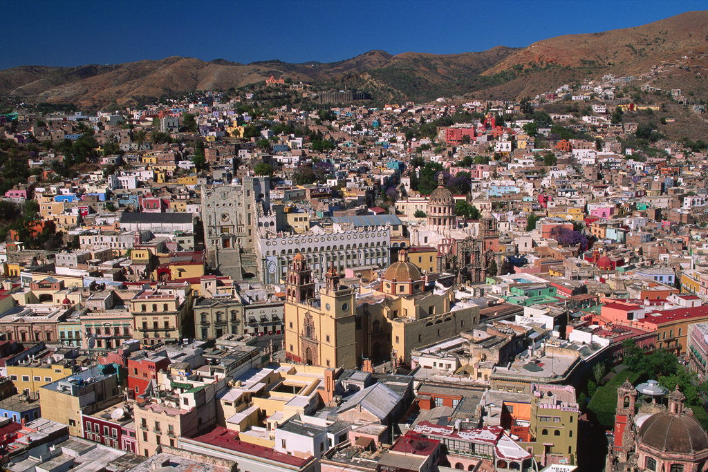 Detail of Aerial View of Guanajuato by Anonymous
