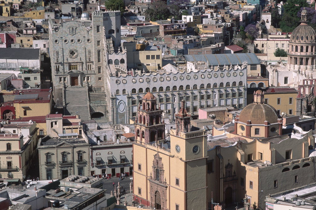 Detail of Aerial View of University and Church by Anonymous
