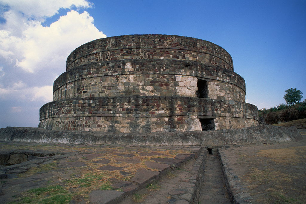 Detail of Exterior of Temple of Quetzalcoatl by Anonymous