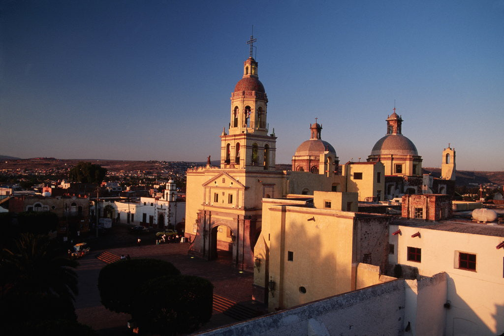 Detail of Temple and Ex-Convent of Santa Cruz by Anonymous