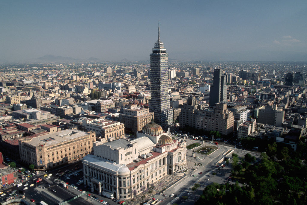 Detail of View from Above of Mexico City by Anonymous