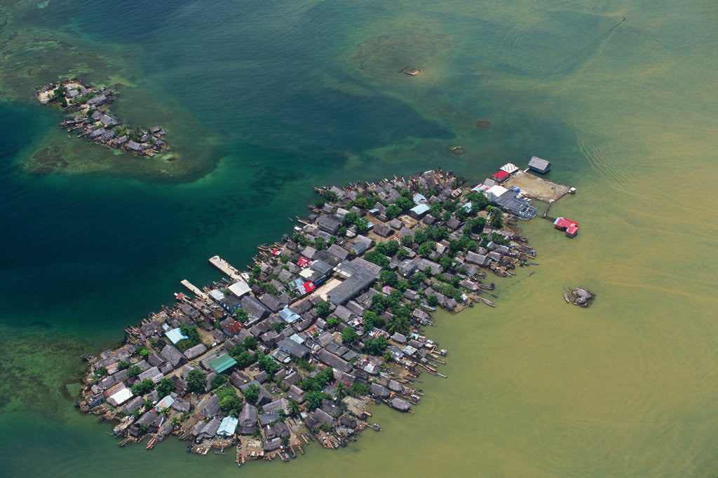 Detail of Congested Kuna Village Island by Anonymous