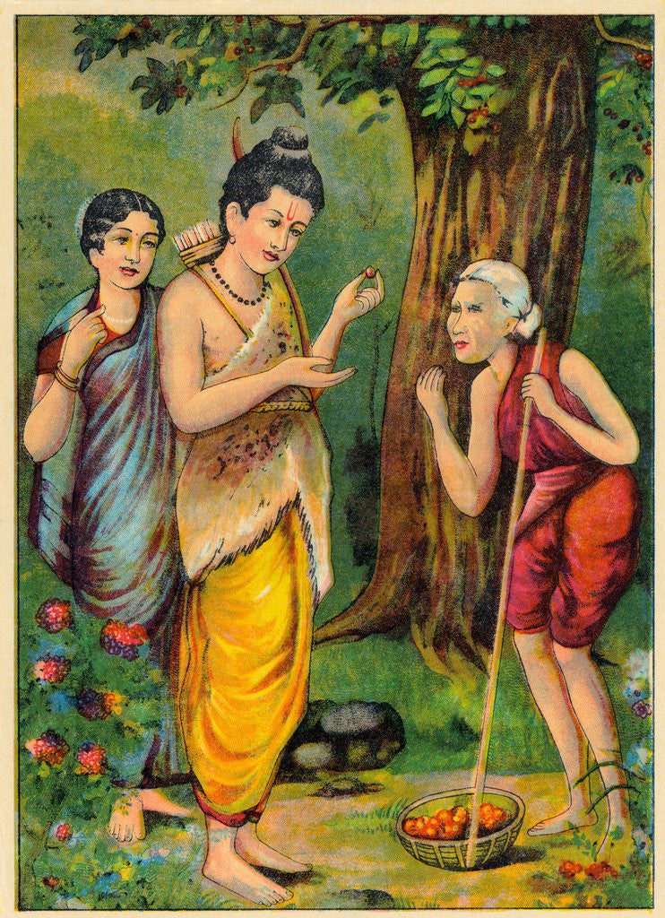 Detail of Rama Receiving Berries by Anonymous