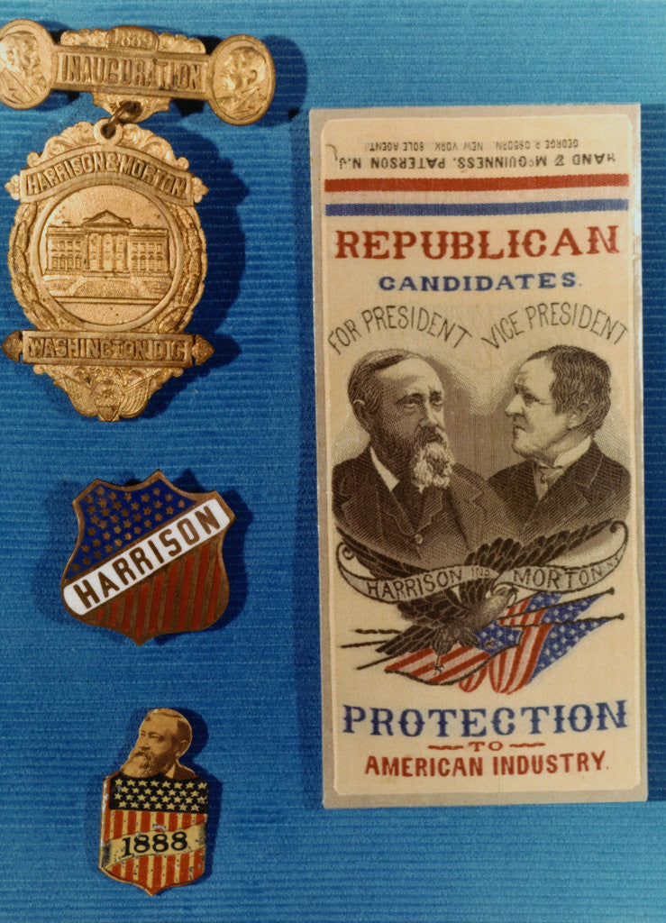 1888 Presidential Election Poster by Corbis