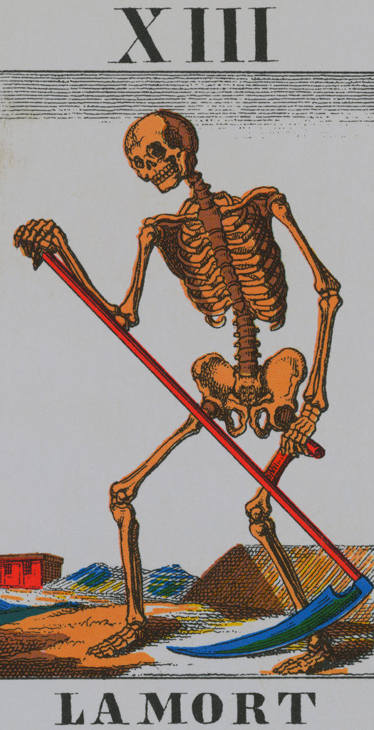 Detail of Tarot Card Depicting Death by Anonymous