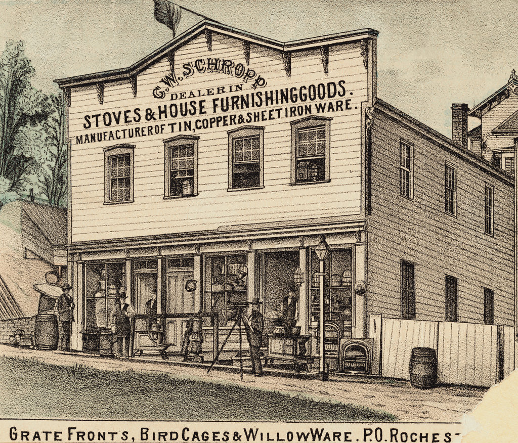 Detail of 19th Century Hardware Store by Anonymous