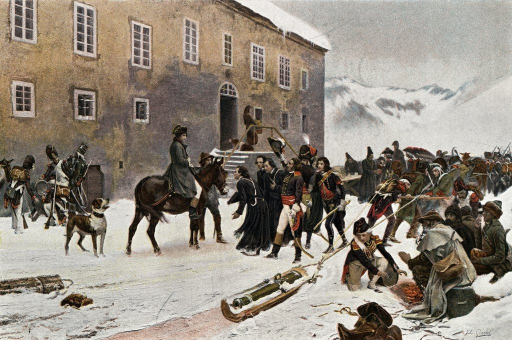Detail of Monks Greeting Bonaparte and His Troops by Anonymous