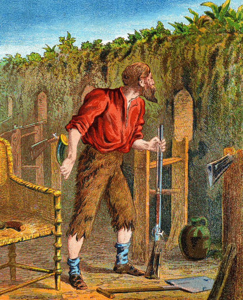 Detail of Illustration from Robinson Crusoe by Anonymous