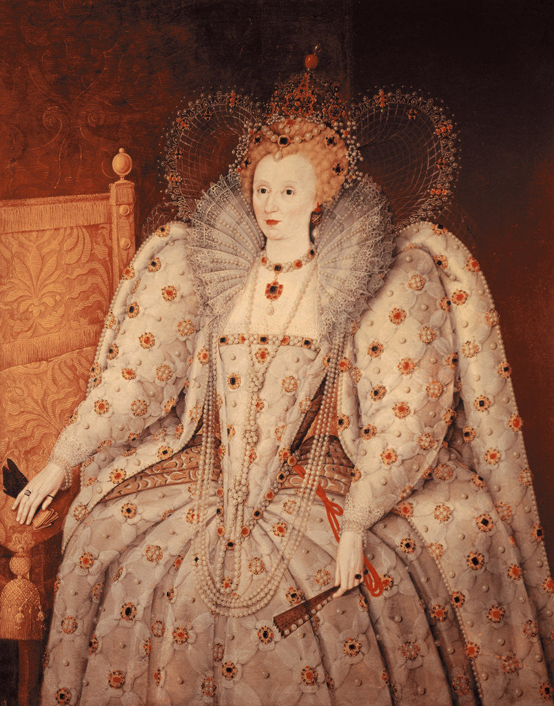 Detail of Portrait of Queen Elizabeth I by Corbis