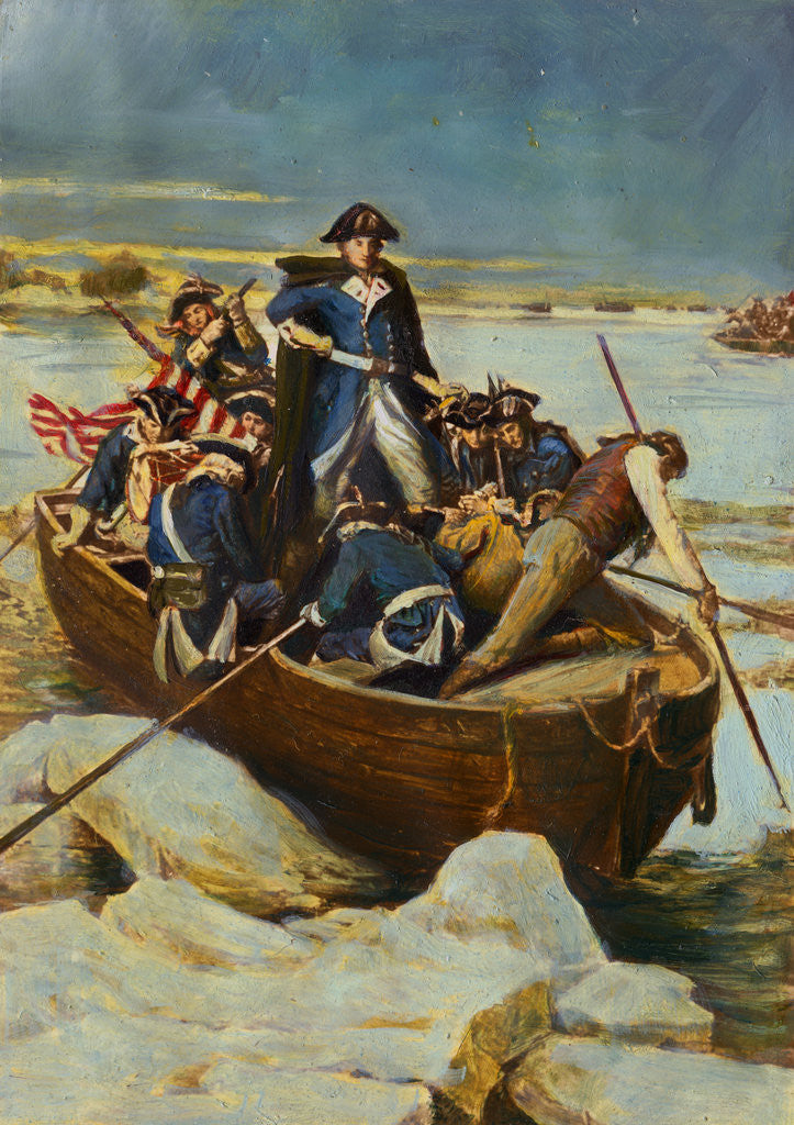Detail of Illustration of George Washington and Men on Frozen Potomac by Anonymous
