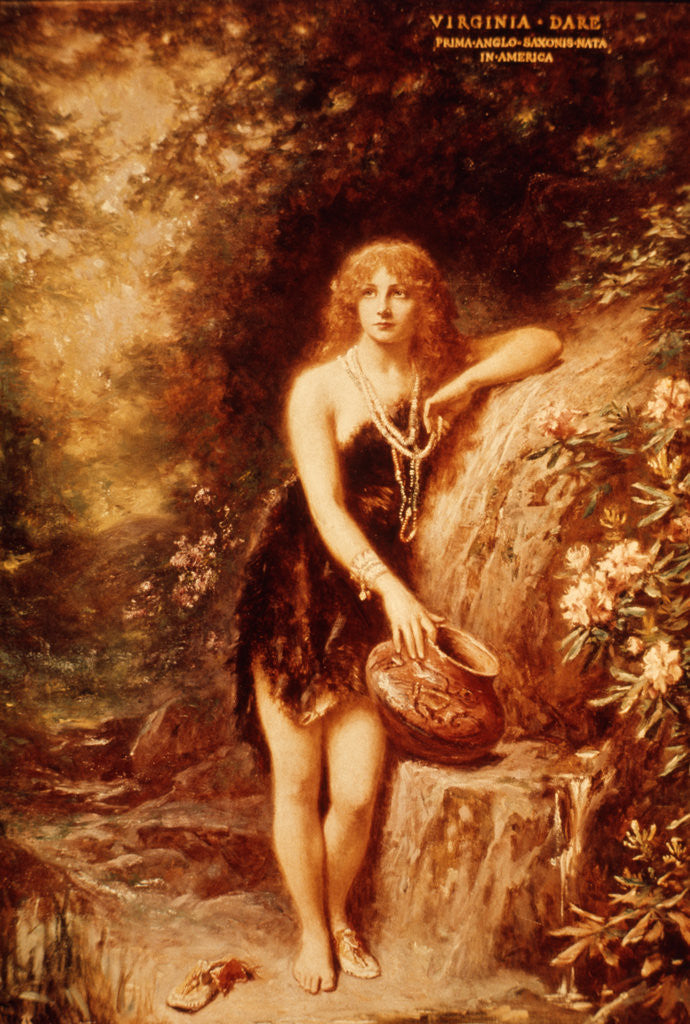 Detail of Virginia Dare by Jean Leon Gerome Ferris