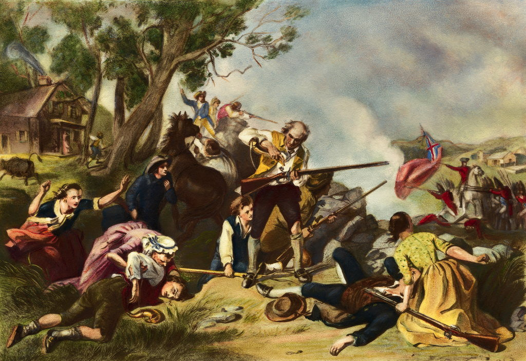 Detail of First Blow for Liberty by Felix Octavius Carr Darley