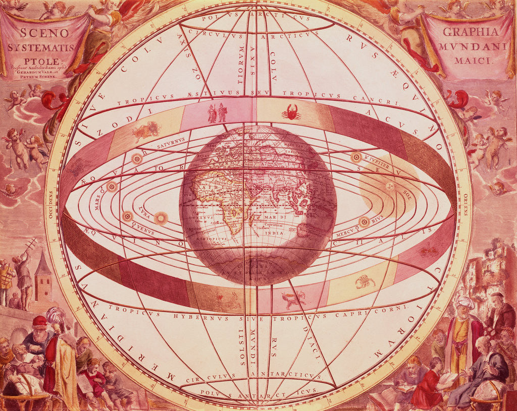 Detail of Map of the Earth by Anonymous