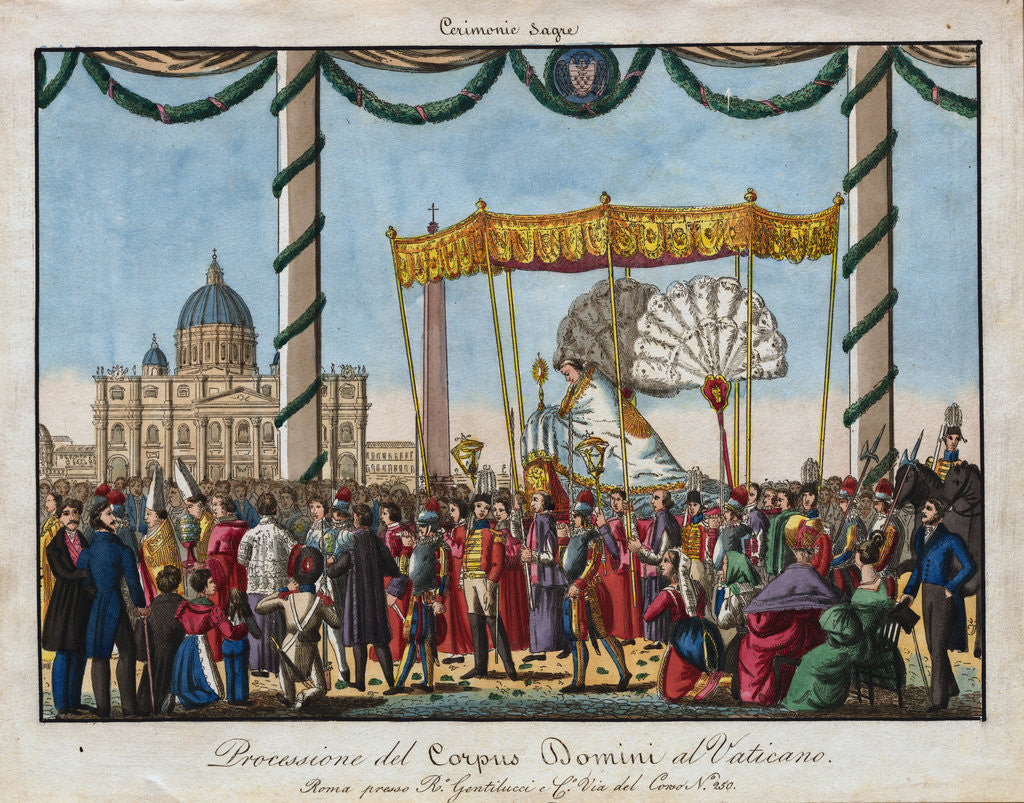 Detail of Papal Pageant in Front of St. Peter's by Anonymous