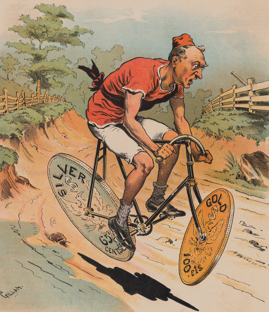 Detail of Cartoon Mocking Grover Cleveland's Financial Policy by Anonymous