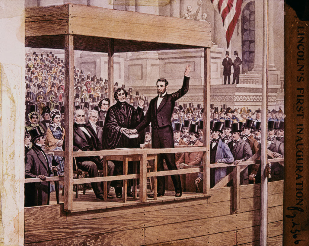 Detail of Abraham Lincoln Taking Oath by Anonymous