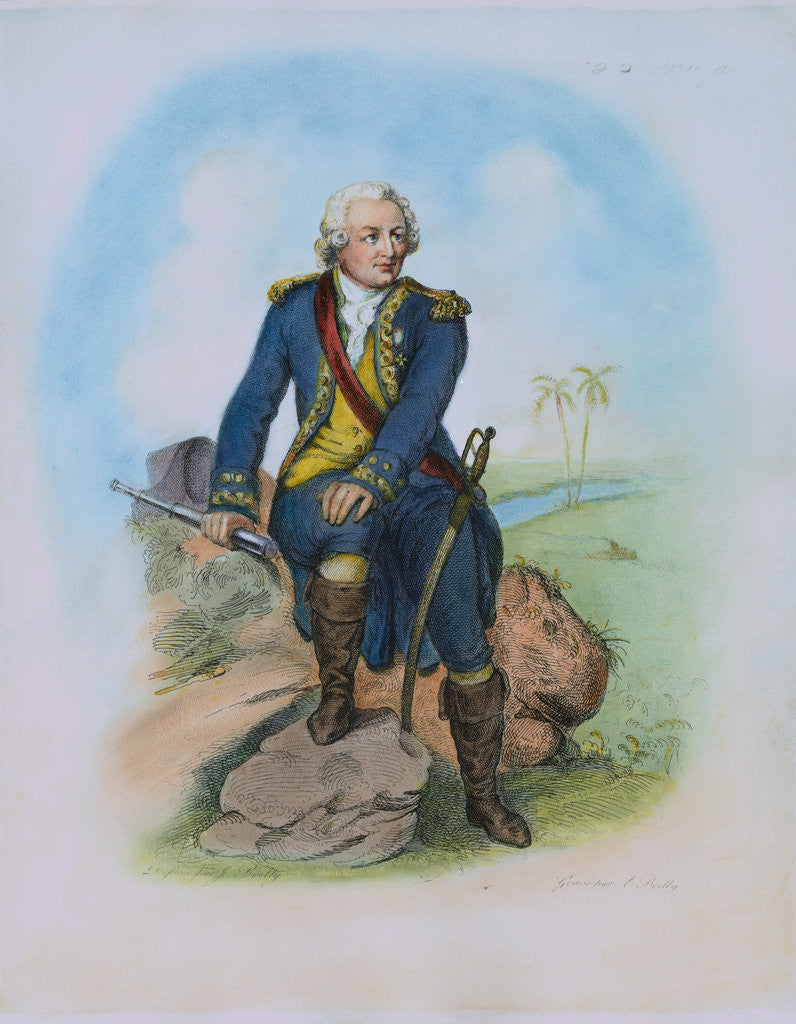 Detail of Louis Antoine de Bougainville by Anonymous