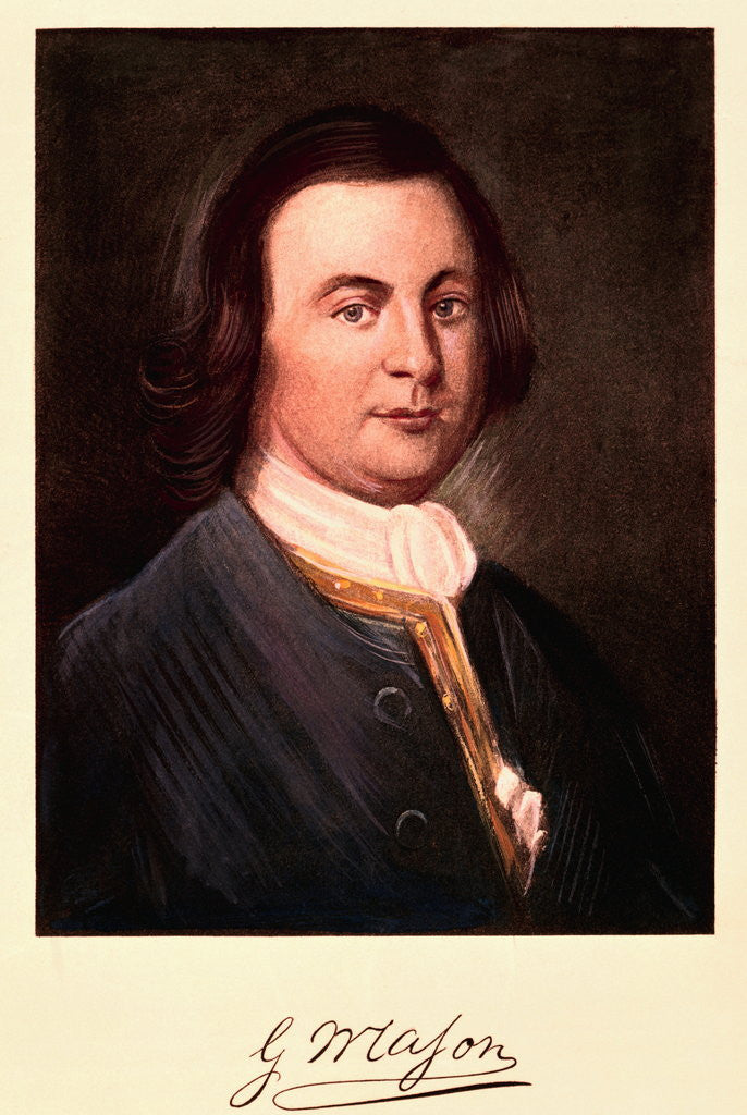 Detail of Portrait of George Mason by Anonymous
