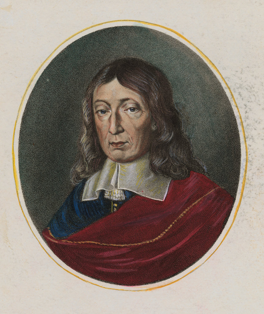 Detail of Portrait of John Milton by Anonymous