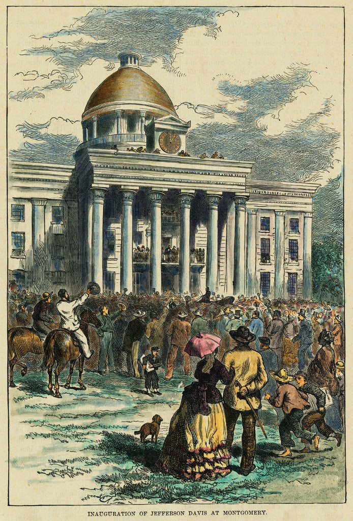 Detail of Inauguration of Jefferson Davis at Montgomery by Anonymous