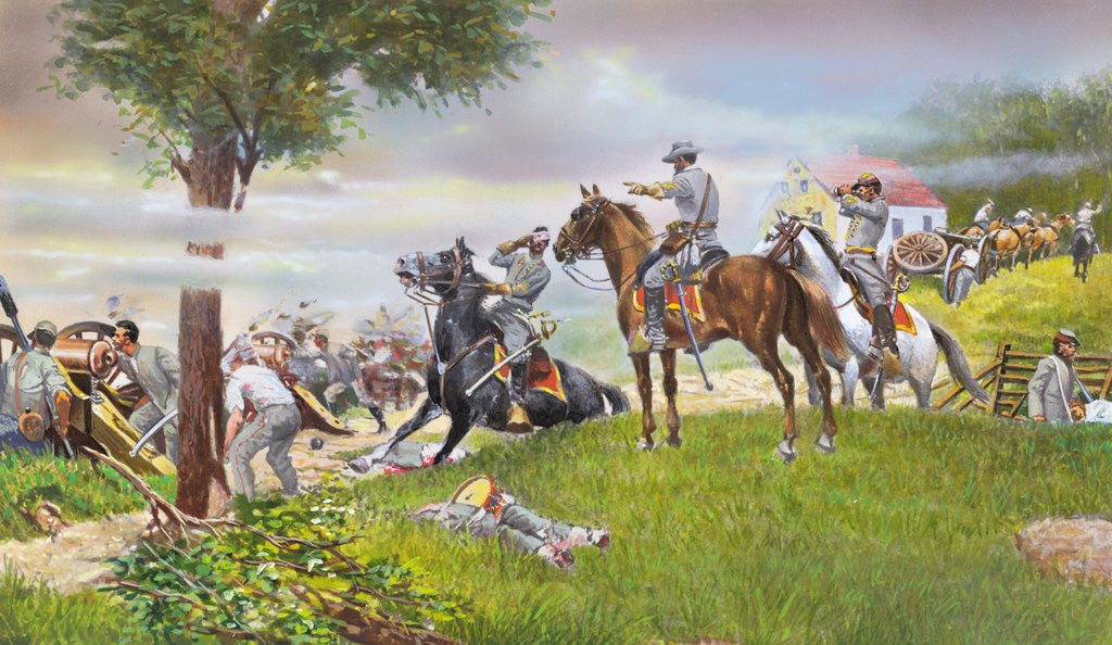 Detail of Thomas Jackson Directing Troops by Anonymous