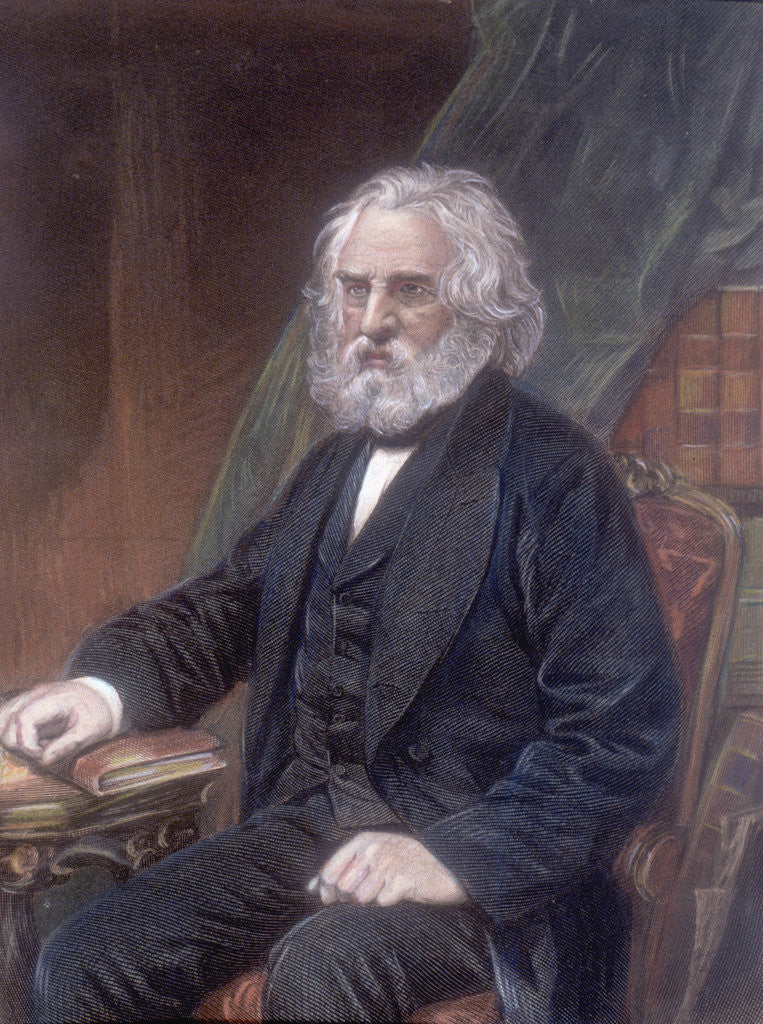 Detail of Portrait of Henry Wadsworth Longfellow by Corbis