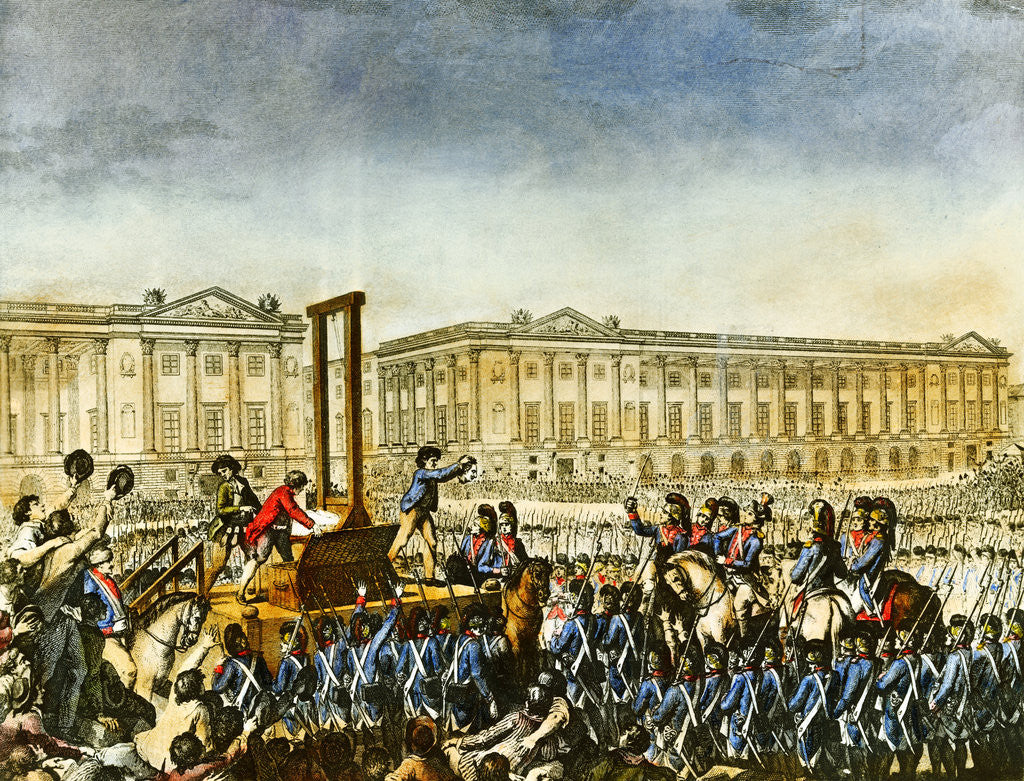Detail of Execution of Louis XVI at the Guillotine by Anonymous
