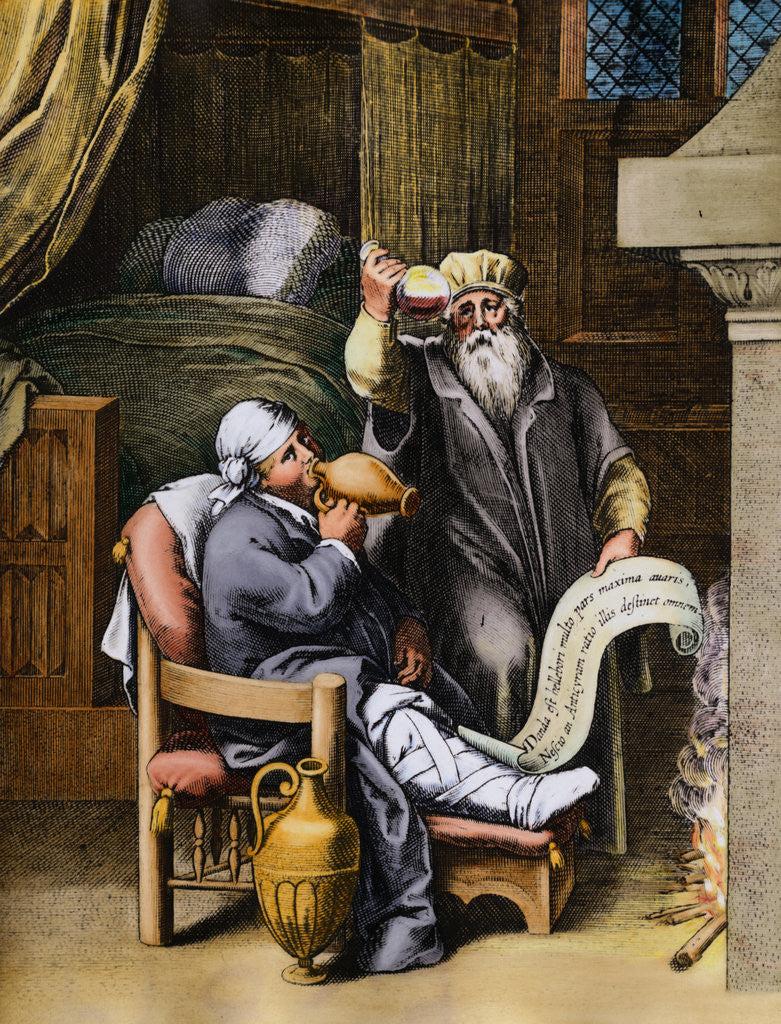 Detail of Physician Preparing Patient for Surgical Purposes by Anonymous