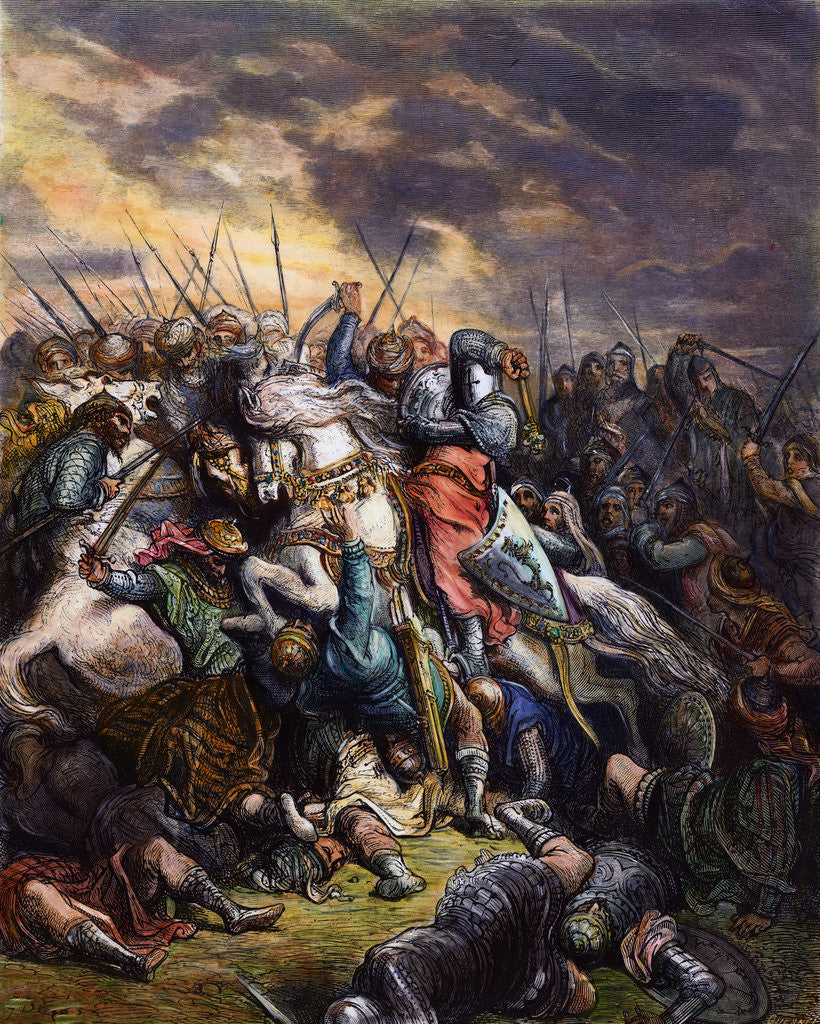Detail of Richard I Leading Crusaders in Battle by Anonymous