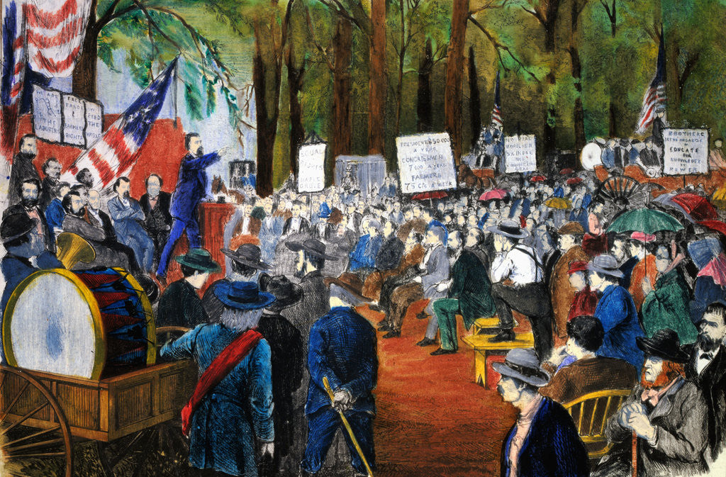 Detail of Farmers' Movement in the Forest by Anonymous