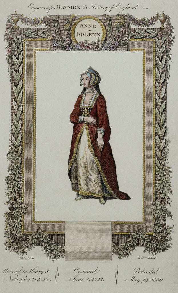 Detail of Portrait of Ann Boleyn by Anonymous