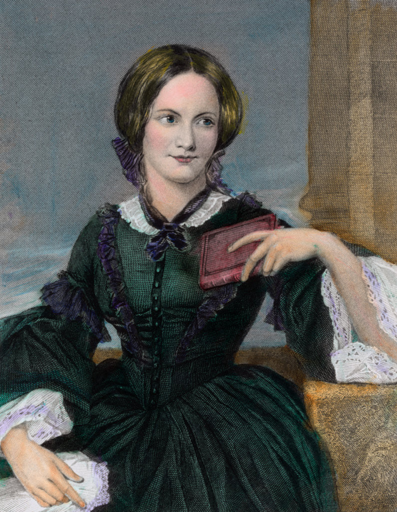 Detail of Portrait of Authoress Charlotte Bronte by Anonymous