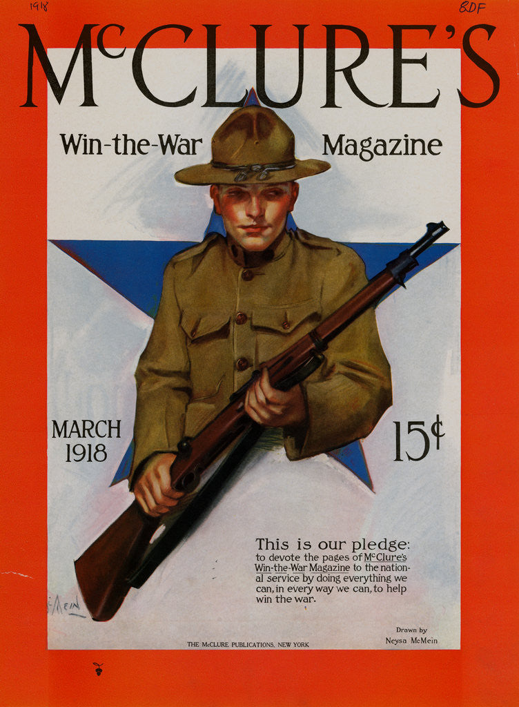 Detail of 1918 McClure's Magazine Cover by Neysa McMein