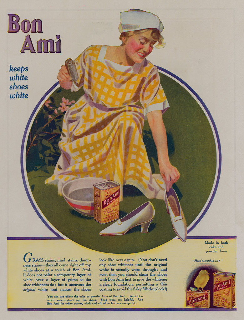 Detail of Bon Ami Scouring Powder Advertisement by Corbis