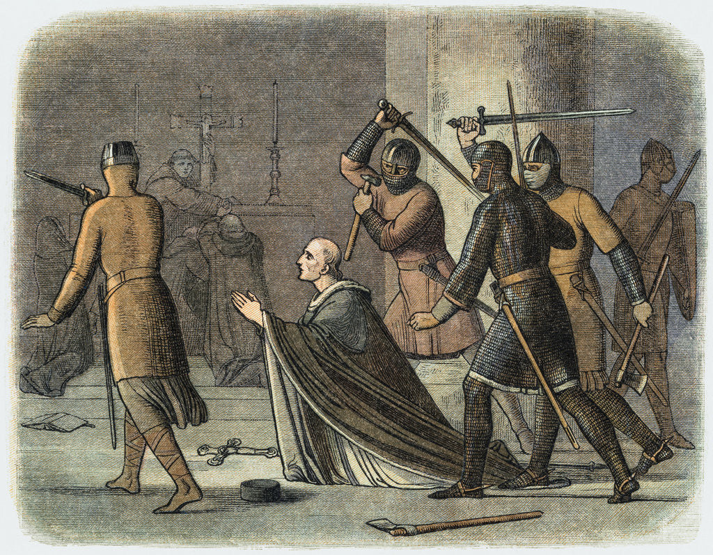 Detail of Soldiers Attacking Thomas Becket by Anonymous