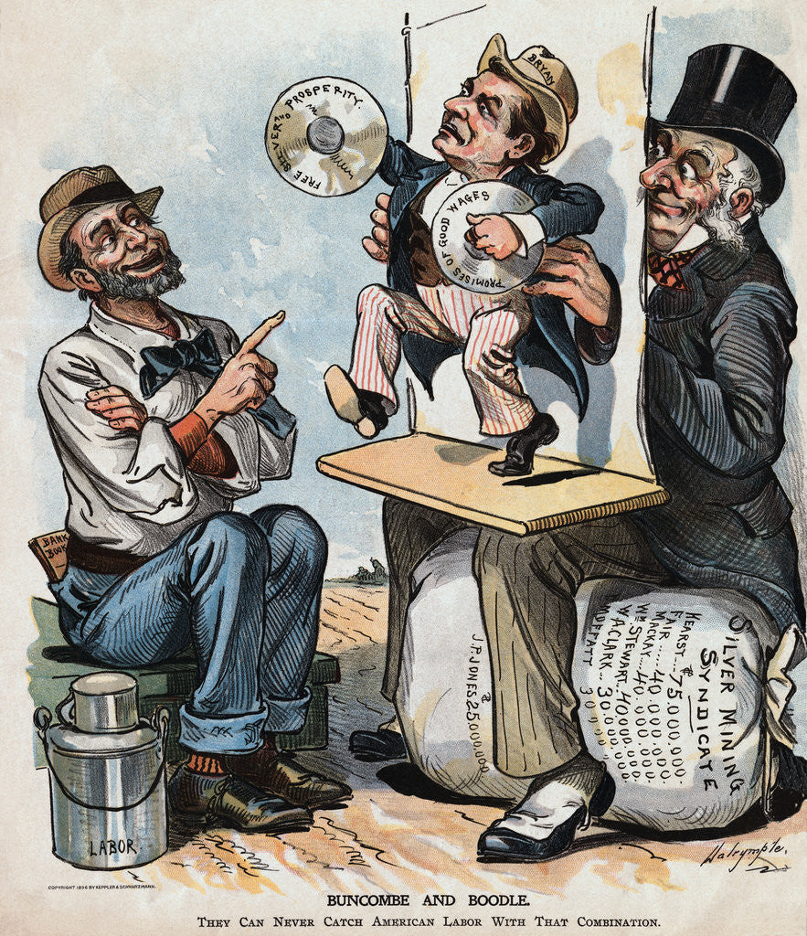 Detail of 1896 Political Cartoon by Anonymous